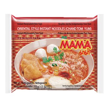 Mama Noodle Chand Tom Yum 55g – Authentic Thai Tom Yum instant noodles.