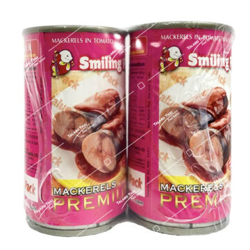 Smiling Fish Pacific Mackerel in Tomato Sauce Twin Pack 2x155g – Thai canned seafood.