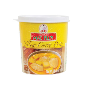 Tub of Mae Ploy Yellow Curry Paste 1kg.
