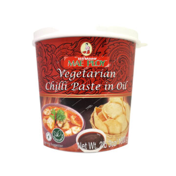 Jar of Mae Ploy Vegetarian Chilli Paste in Oil 1kg.
