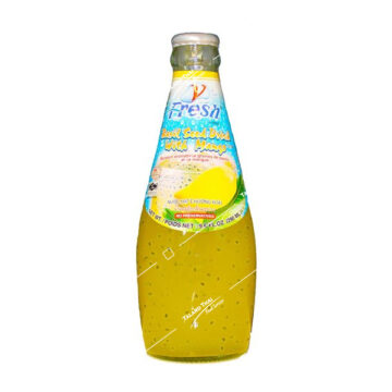 Bottle of V Fresh Mango Drink with Basil Seed (290ml), Tropical Thai Fruit Drink