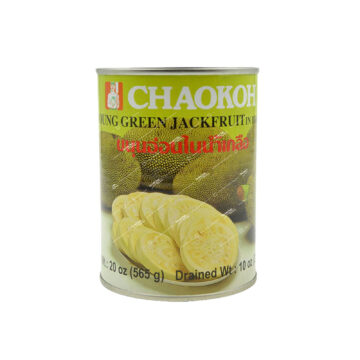 Can of Chaokoh Young Green Jackfruit in Brine 565g.