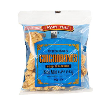 Package of Kain-Na Chicharon Kiap Moo 100g.