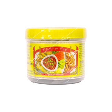 Jar of Foodex Supanahongs Shrimp Paste 380g, authentic Thai kapi for Nam Prik and curries