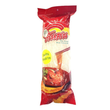 Pine Mung Bean Vermicelli 500g – Delicate, chewy noodles for soups and stir-fries.