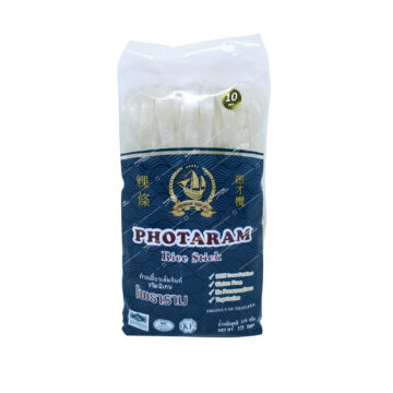 Photaram Rice Stick 10mm 375g – Thick rice noodles ideal for Thai dishes.