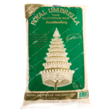 Royal Umbrella Glutinous Rice - Premium glutinous rice for making sticky rice and traditional Thai dishes.