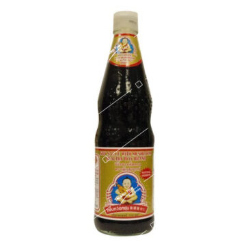 Bottle of Dek Som Boon Mushroom Soy Sauce 300ml.​