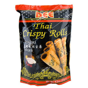 Dee Crispy Rolls Taro Flavour - A crunchy, flavorful snack with the delightful taste of taro, perfect for snacking anytime.