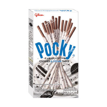 GLICO POCKY BISCUIT STICKS COOKIES & CREAM FLAVOUR