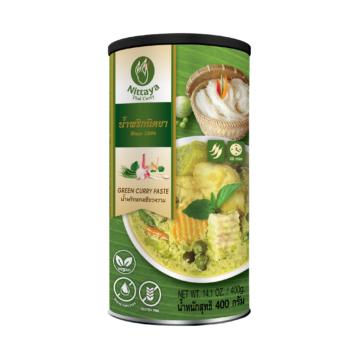 Nittaya Green Curry Paste – Vegan Thai green curry paste with aromatic herbs.