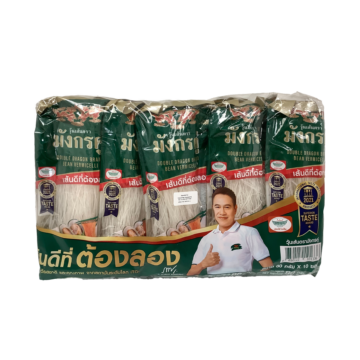 Value pack of Double Dragon Bean Vermicelli 10 x 80g, Gluten-Free Thai glass noodles