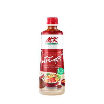 MK Signature Suki Sauce – a delicious dipping sauce for hot pot and suki, offering a savory and spicy flavor.