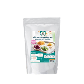 Bag of Phuket Coco Coconut Rice Pudding Mix (150g) for authentic Thai Khanom Krok