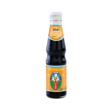 Bottle of Healthy Boy (Dek Som Boon) Black Soy Sauce (Orange Label), 410G