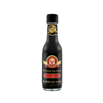 Bottle of Dek Som Boon Premium Soy Sauce (250ml), 12 Months Naturally Brewed