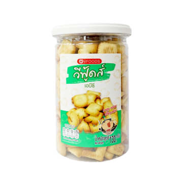 ar of Vfoods ABC Biscuits (130g), letter-shaped salty crunchy snacks