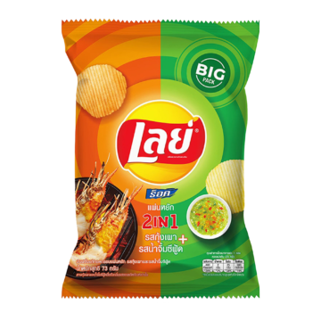 LAYS 2IN1 GRILLED SHRIMP AND SEAFOOD SAUCE POTATO CHIPS