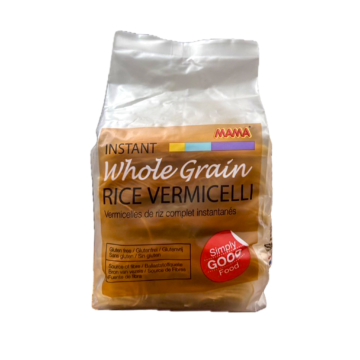 Bag of MAMA Instant Wholegrain Brown Rice Vermicelli (225g), healthy whole grain Thai noodles