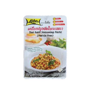 Packet of Lobo Thai Holy Basil Seasoning Paste (50g) for Pad Ka Prao cooking