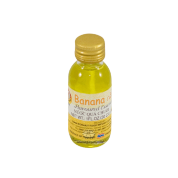 Bottle of Seahorse Banana Essence (30ml), Yellow Edible Food Flavouring