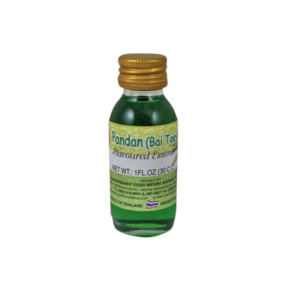 Bottle of Seahorse Pandan Essence (Bai Toey), 30ml, Green Food Flavouring