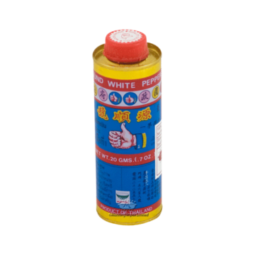 Hand Brand Ground White Pepper Powder 20g tin packaging (Nguan Soon).