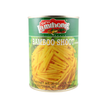 Can of Lamthong Bamboo Shoot Shredded Strips (565g), Bamboo Shoots in Water