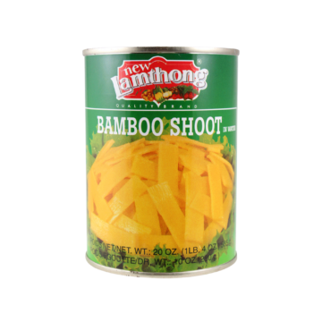 Can of Lamthong Bamboo Shoot Sliced (565g), Sliced Bamboo in Water