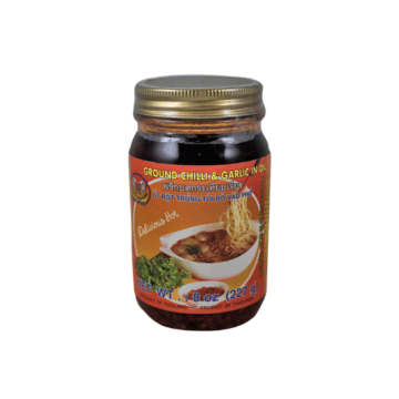 Jar of Seahorse Ground Chilli & Garlic in Oil (227g), Spicy Thai Noodle Condiment