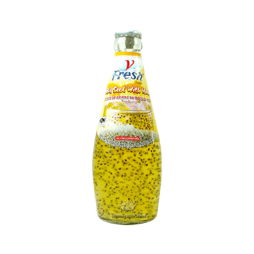 Bottle of V Fresh Honey Drink with Basil Seed (290ml), Sweet and Refreshing
