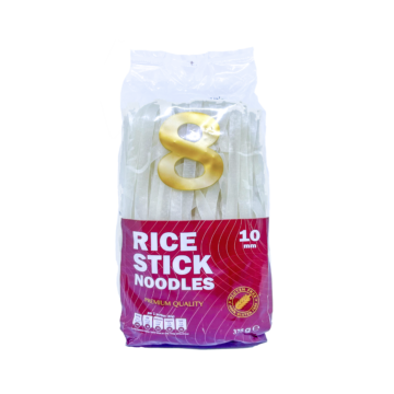 Pack of Number 8 Rice Stick Noodles 10mm (Broad / Sen Yai)
