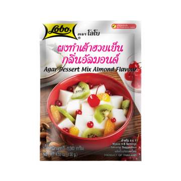 Packet of Lobo Agar Dessert Mix Almond Flavour (130g), Thai Almond Jelly Powder