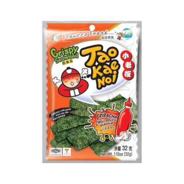 Pack of Tao Kae Noi Crispy Seaweed Sriracha Chilli Flavour (32g)