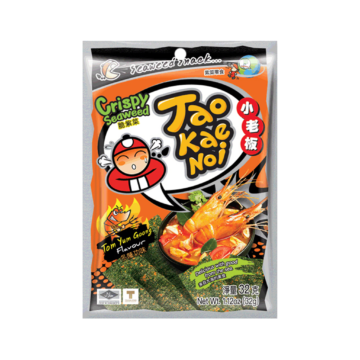 Pack of Tao Kae Noi Crispy Seaweed Tom Yum Goong Flavour (32g)