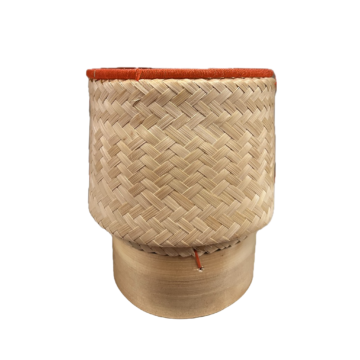 Large Thai Bamboo Sticky Rice Basket (Kratip), Family Size