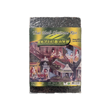 Pack of Charm Rice Thai Black Glutinous Rice (Sticky Purple Rice), 1kg