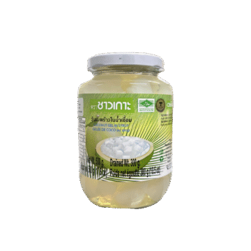 Jar of Chaokoh Coconut Gel in Syrup (Nata de Coco), 500g
