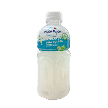 Bottle of Mogu Mogu Nata de Coco Drink, Pina Colada Flavour