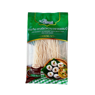 Pack of Cho Champ Khanom Jeen Noodles with Green Curry Cooking Set