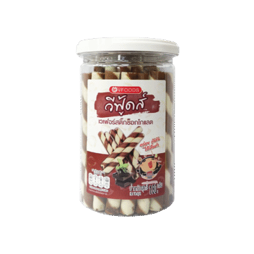 Snack tub of VFoods Wafer Rolled Sticks with Chocolate Cream
