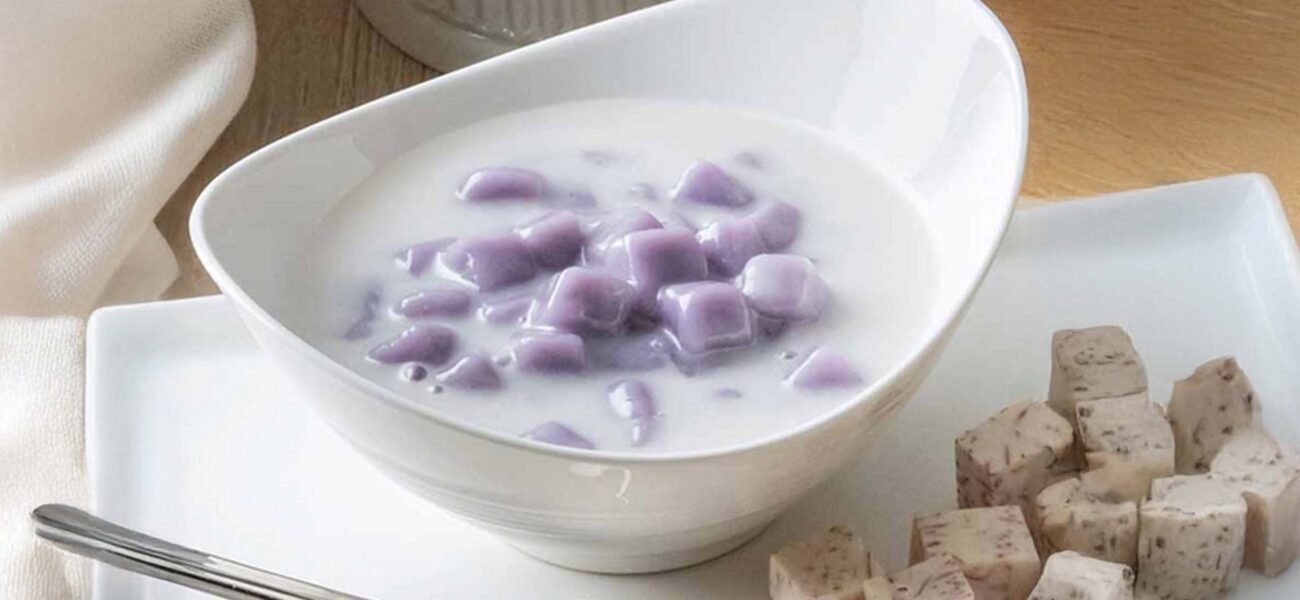 TARO RICE BALLS IN COCONUT MILK RECIPE (BUA LOY PHUEAK)