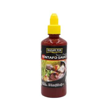 Bottle of Madam Pum Yentafo Sauce (Pink Noodle Soup Base), 450ml