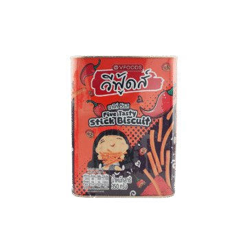 Tin of VFoods Five Tasty Stick Biscuits (Kha Kai)